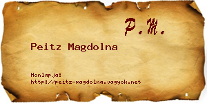 Peitz Magdolna névjegykártya